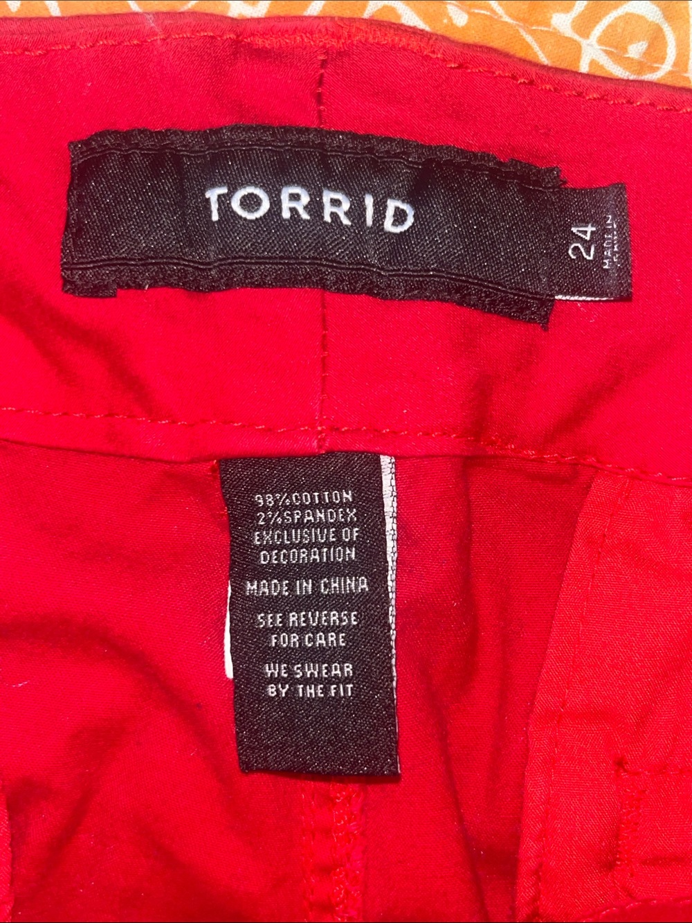 Torrid Bright Red Cuffed Shorts - Picture 6 of 6